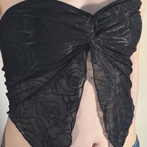 SHEIN Elegant Black Fabric